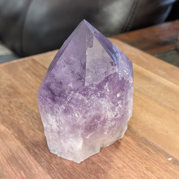 Large Purple Amethyst Quartz Crystal Point Natural Spiritual Home Decor - Picture 5 of 12